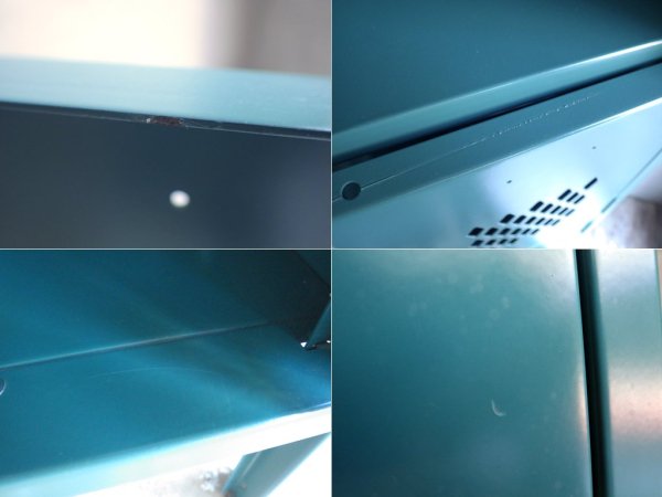 リオン LYON 5段スチールロッカー 5-TIER LOCKER DIA ダイヤカット ライトティール Light Teal 青緑 インダストリアル P.F.S取扱 ♪