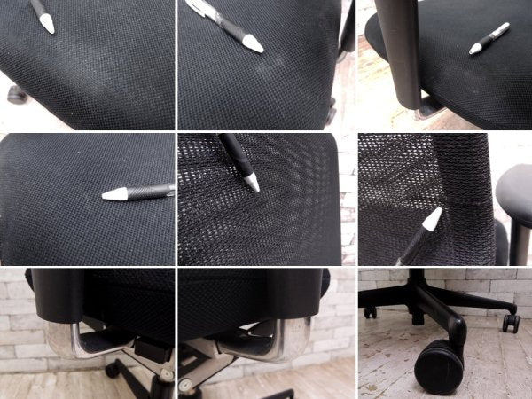 ヴィトラ vitra メダプロ MEDAPRO オフィスチェア アルベルト・メダ ブラック ハンガー付き デスクチェア ワークチェア ●