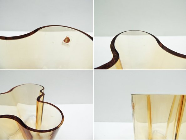 イッタラ iittala アルヴァ アアルト コレクション Alvar Aalto Collection ベース 95mm リオブラウン ●