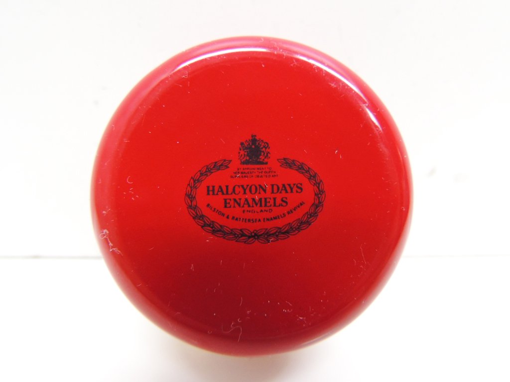 ハルシオン デイズ Halcyon Days エナメル ボックス 小物入れ クマ ●