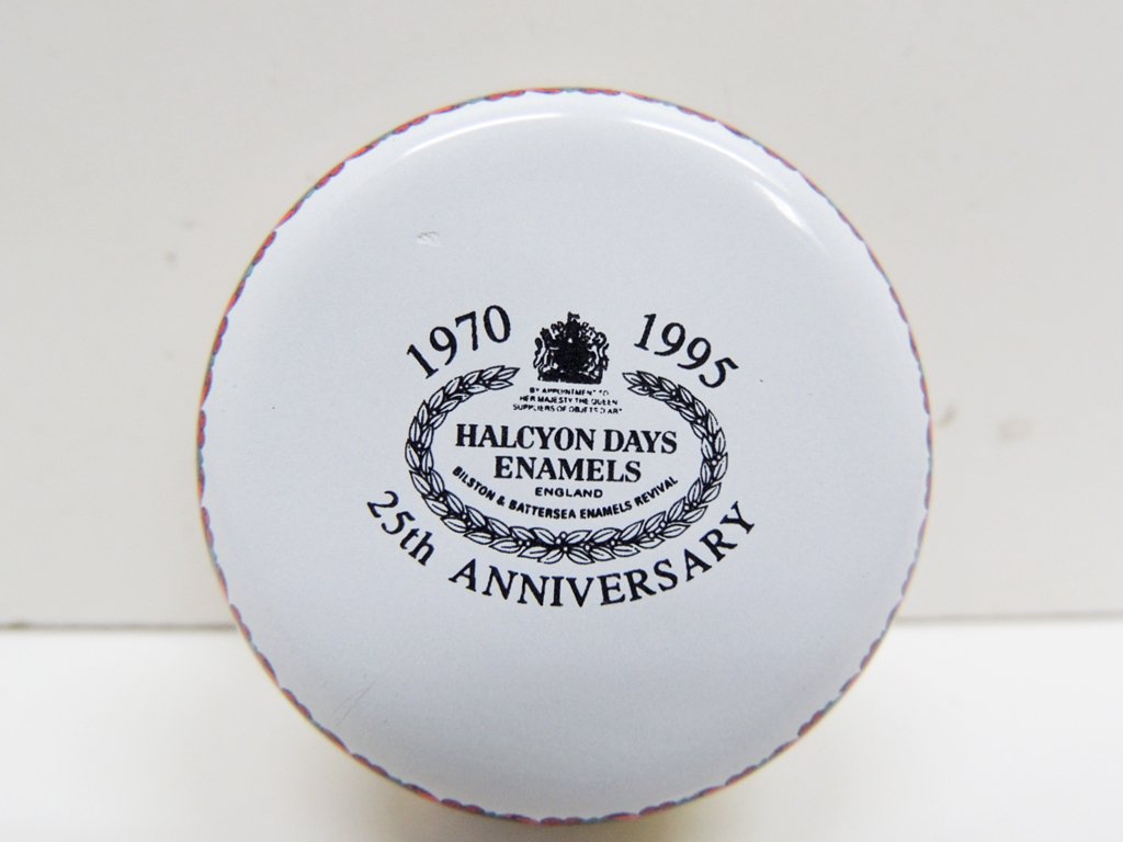 ハルシオン デイズ Halcyon Days エナメル ボックス 小物入れ クリスマス 1995年 ●