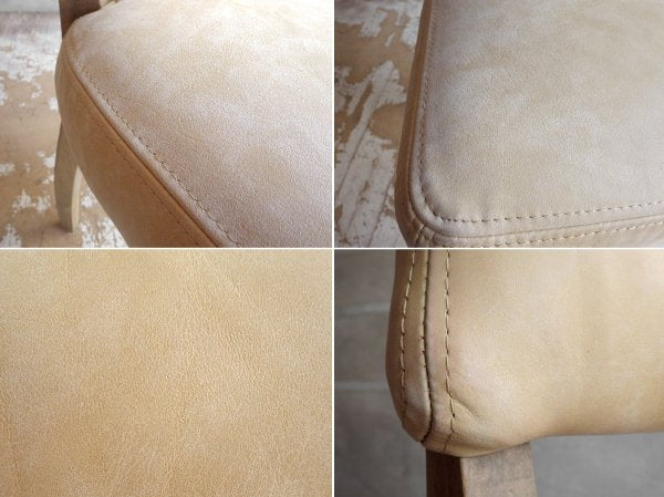 ハロ HALO ミミチェア MIMI CHAIR ダイニングチェア 牛皮 ウェザードオーク ティノシーキャメル ヴィンテージビアンコ 英国 アスプルンド取扱 ♪