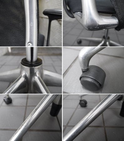 ヴィトラ vitra メダ MEDA エグゼクティブ オフィスチェア アルミベース デスクチェア ハイバック アルベルト・メダ デザイン 取扱説明書付き ■
