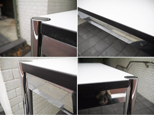 ユーエスエムハラー USM Haller モジュラーファニチャー ハラーシステム ワーキングテーブル カンファレンステーブル ダイニングテーブル W150cm ホワイトラミネート天板 A ■