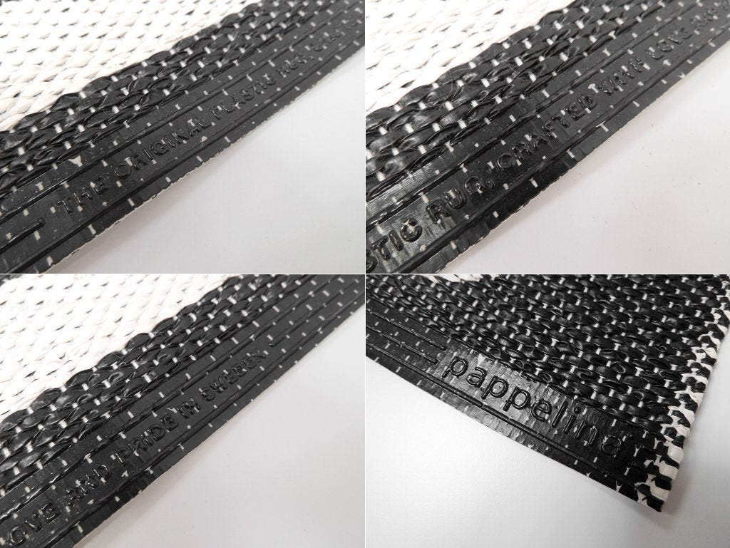 パペリナ papelina ラグマット キッチンマット 玄関マット モノトーン 154×72cm ●