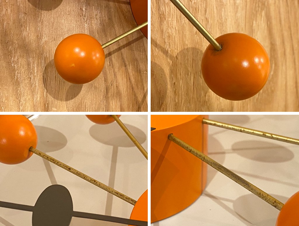 ヴィトラ Vitra ジョージネルソン George Nelson ボールクロック オレンジ ネルソンクロック ウォールクロック ミッドセンチュリー ■