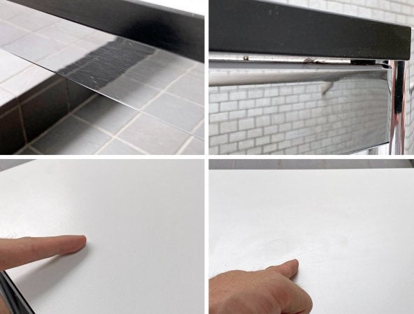 ユーエスエムハラー USM Haller モジュラーファニチャー ハラーシステム ワーキングテーブル カンファレンステーブル ダイニングテーブル W150cm ホワイトラミネート天板 B ■