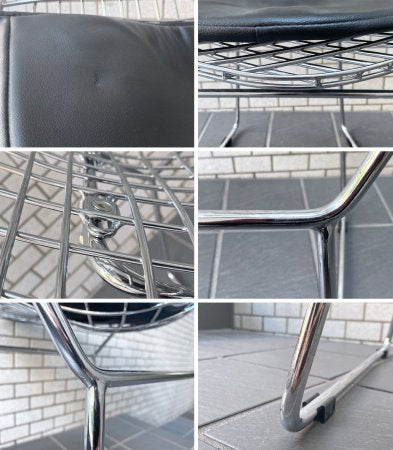 ハリーベルトイア Harry Bertoia ダイヤモンドチェア リプロダクト品 スチールワイヤー クローム ミッドセンチュリー ■