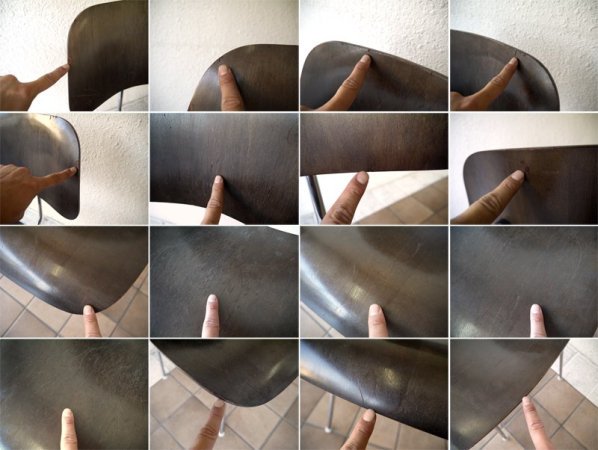 ハーマンミラー HermanMiller イームズ プライウッド ダイニングチェア メタル DCM 2010年製 希少 廃盤色 C&R. Eames 名作チェア ミッドセンチュリーモダン ◇