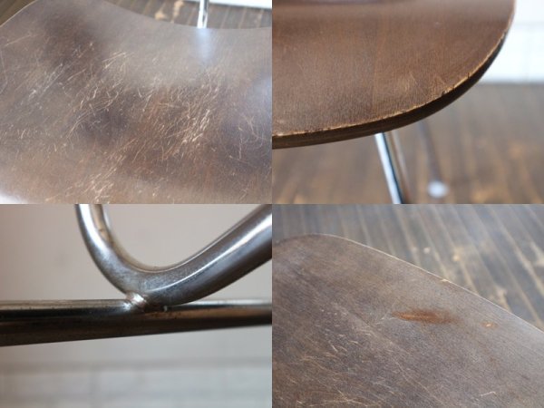 ハーマンミラー Herman Miller DCM ダイニングチェア イームズ Eames メタルレッグ プライウッド B ◎
