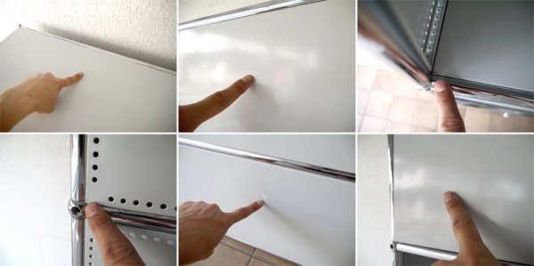 ユーエスエムハラーシステム USM Haller 1×5 トールシェルフ キャビネット W786 ライトグレー 定価¥292,190- 本棚 オフィス家具 シェルフ 店舗什器 MoMA スイス製 ◇