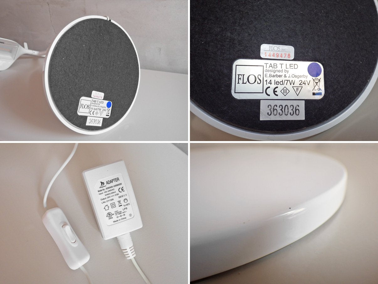 フロス FLOS タブ TAB T LED テーブルランプ デスクライト ホワイト 2014年製 定価¥49,500-♪