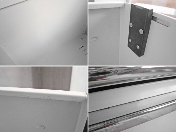 USMモジュラーファニチャー ハラーシステム Haller ロールボーイ デスクワゴン キャビネット ライトグレー 鍵付き ♪