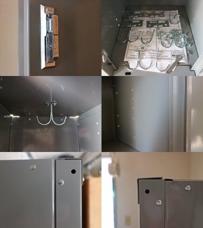 リオン LYON 2段スチール ロッカー 2-TIER LOCKER ルーバーカット LOUVER ダヴグレー dove gray インダストリアル P.F.S.取扱 ◎