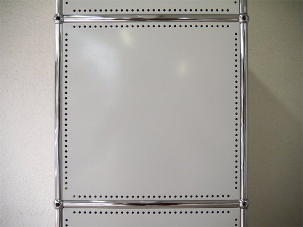 ユーエスエムハラーシステム USM Haller 1×5 トールキャビネット W786 ライトグレー 定価¥366,249- 本棚 オフィス家具 シェルフ 店舗什器 MoMA スイス製 ◇