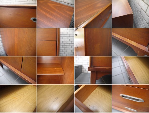 シンガー Singer furniture サイドキャビネット サイドボード ワイドチェスト ビンテージ ミッドセンチュリー 米国 USビンテージ ■