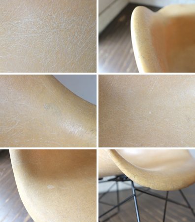 ハーマンミラー Herman Miller アームシェルチェア 2nd初期 キャッツクレイドル エンボスレス ラージマウント C&R イームズ ミッドセンチュリー ◎