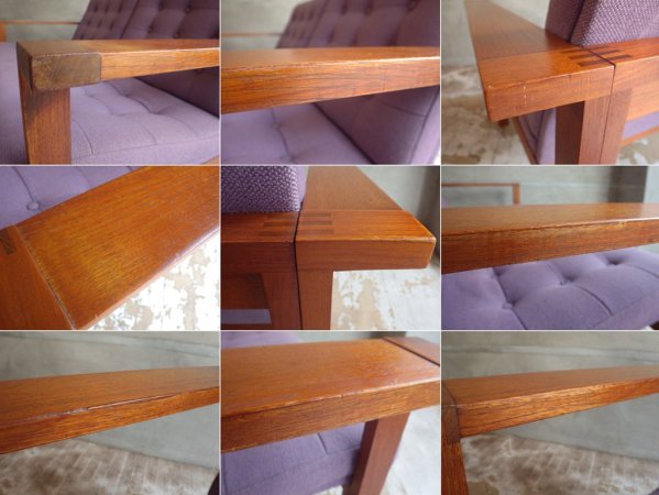 フランス&サン france & son チーク材 セパレートソファ 2人掛け オーレ・ゲルロフ・クヌードセン Ole Gjerløv Knudsen 北欧ビンテージ ♪