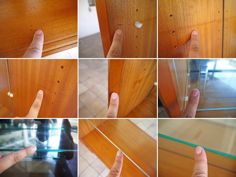 ハーバート E. ギブス ファニチャー HERBERT E. GIBBS FURNITURE 英国 70's ビンテージ チーク材 ガラスキャビネット 飾り棚 ショーケース 陳列棚 書棚 店舗什器 ◇