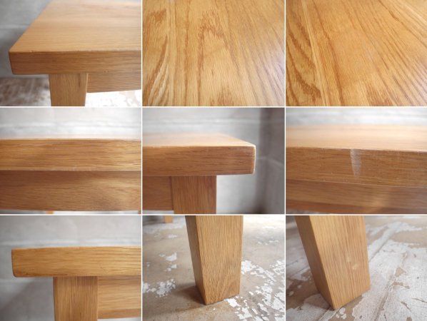 無印良品 MUJI オーク材 無垢材 ダイニングテーブル 正方形 幅80cm ♪