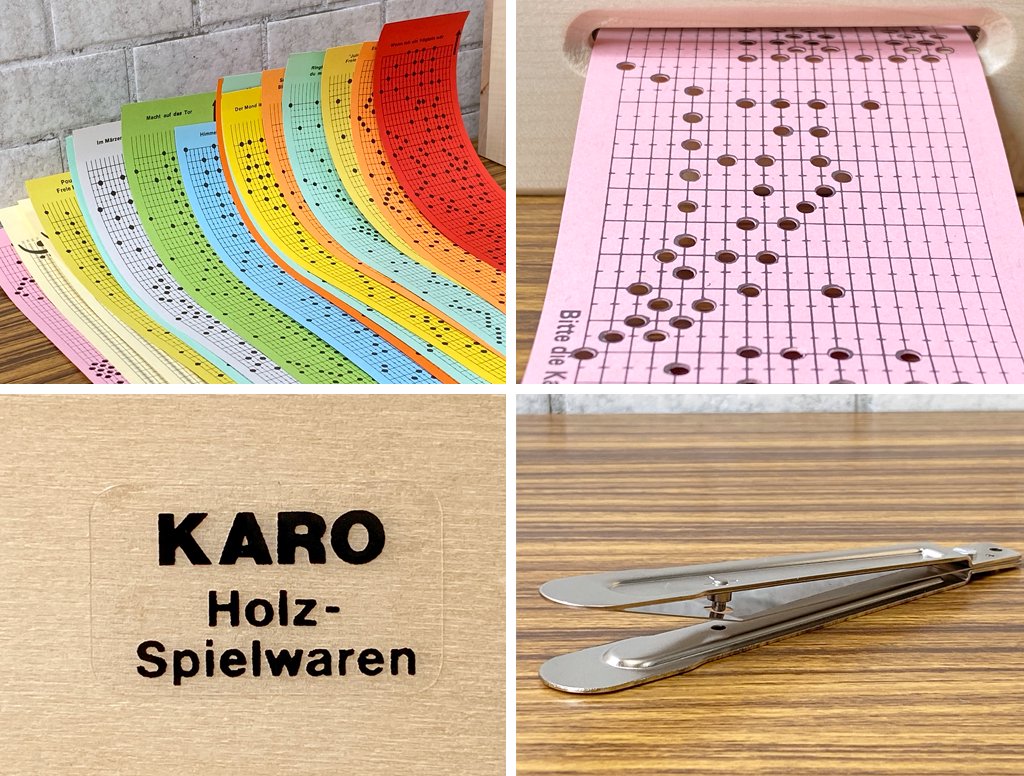 カロリネンハイム Karolinenheim ミュージックボックス 20弁カード式オルゴール 手回しオルゴール シャーフ SCHAAF スイス ■