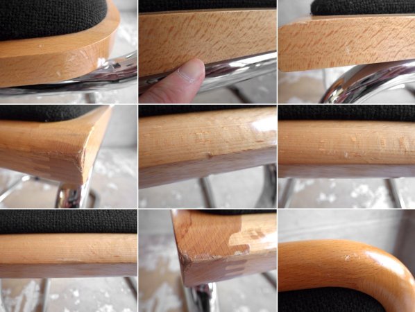 スティールライン Steel Line チェスカチェア CescaChair マルセル・ブロイヤー Marcel L Breuer ファブリック イタリア製 A ♪