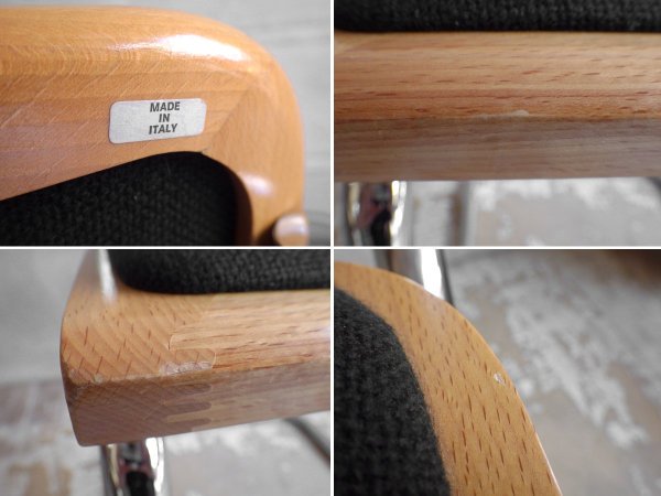 スティールライン Steel Line チェスカチェア CescaChair マルセル・ブロイヤー Marcel L Breuer ファブリック イタリア製 C ♪