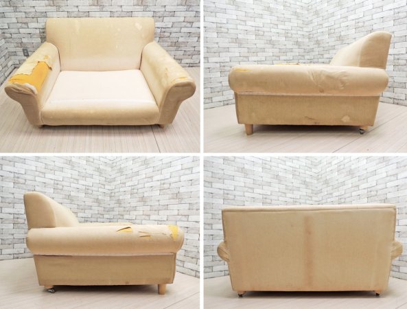 ザ・コンランショップ THE CONRAN SHOP ウィンスロー WINSLOW 1.5人掛けソファ ブルー フェザーシート テレンス・コンラン 参考価格51.4万円 ●