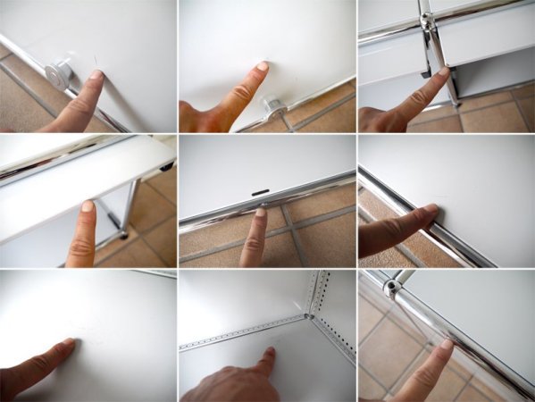 ユーエスエムハラーシステム USM Haller 2×1 TVボード W1536 ライトグレー 定価¥181,155- キャビネット オーディオラック AVボード オフィス家具 MoMA スイス製 ◇