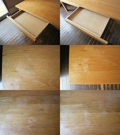 無印良品 MUJI 木製ローテーブル コーヒーテーブル 抽斗付 W120cm タモ材 ナチュラル シンプルデザイン ◎