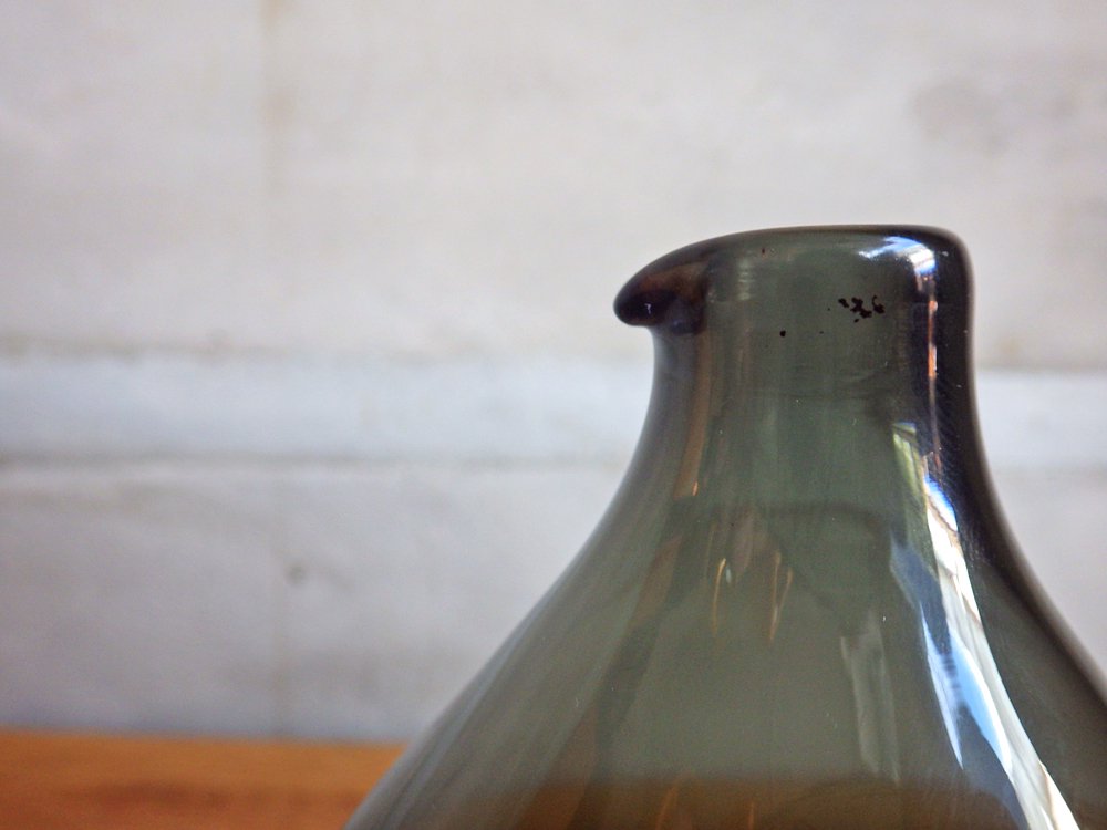 イッタラ iittala バードボトル Bird Bottle i-401 ティモ・サルパネヴァ TimoSarpaneva 1957-1968年 グレー フル刻印 ♪