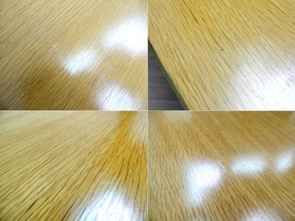 無印良品 MUJI リアルファニチャー オーク材 ダイニングテーブル オーバル1 オーバル型 W220cm 定価¥115,500- ●