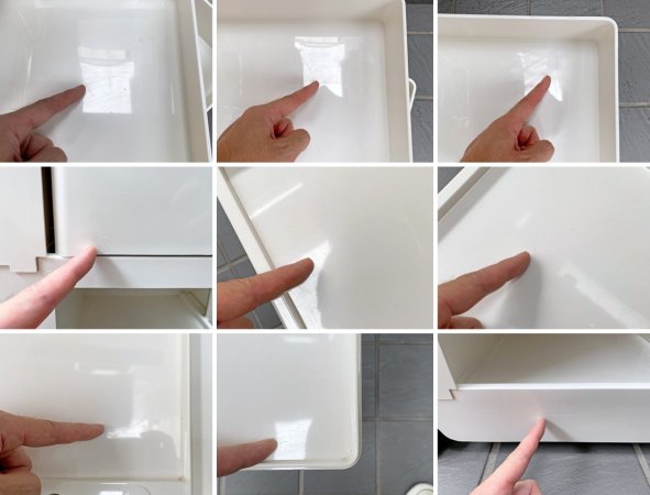 ビーライン B-LINE ボビーワゴン BOBY WAGON ホワイト 3段5トレー ジョエ・コロンボ Joe Colombo イタリア MoMA ■