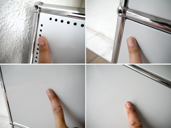 ユーエスエムハラーシステム USM Haller 1×2 サイドボード W786 セミオーダー品 L.グレー 定価¥141,169+α 状態良好 キャビネット オフィス家具 MoMA スイス製 ◇