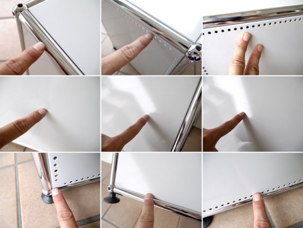 ユーエスエムハラーシステム USM Haller 1×1 ローボード W786 ライトグレー 定価¥83,550+α キャビネット オーディオラック AVボード オフィス家具 MoMA スイス製 ◇