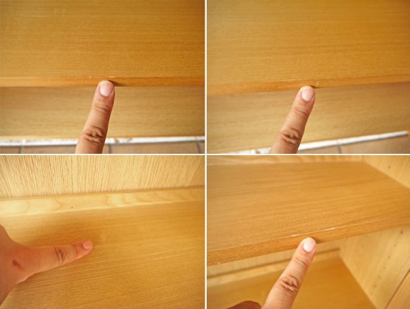 無印良品 MUJI 良品計画 組み合わせて使える木製収納 キャビネット ブックシェルフ 奥行21cm ミドルタイプ ガラスドア付き タモ材 総額¥54,000- 状態良好 ◇