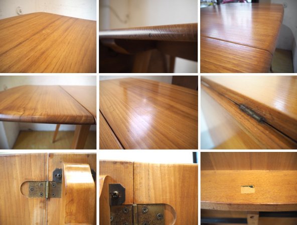 アーコール Ercol ドロップリーフテーブル ダイニングテーブル エルム材 ビーチ材 伸長式 W64~100~138cm UKビンテージ 英国 アンティーク ★