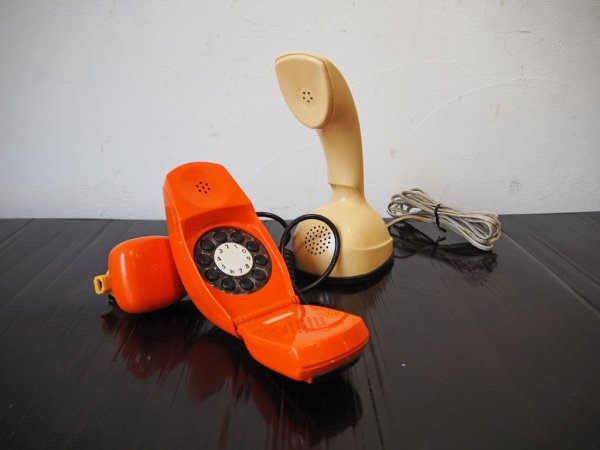 エリクソン ERICSSON 受話器一体型 エリコフォン コブラフォン スタンドタイプ 電話機 インテリア オブジェ ★