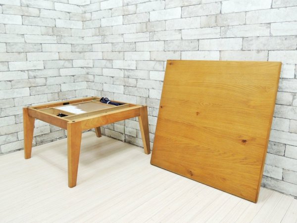 ウニコ unico ノッド KNOD こたつテーブル ローテーブル スクエア オーク材 W70cm ●
