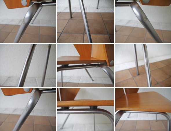 フリッツハンセン Fritz Hansen VM1 ヴィコチェア VICO Chair ヴィコ・マジストレッティ スタッキング プライウッド 参考価格\136,000~ 廃番 B ◇