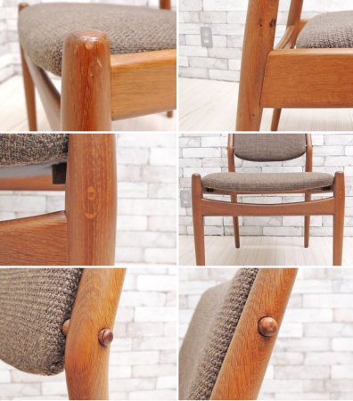Sibast Model51 オーク材 ダイニングチェア アルネヴォッター Arne Vodder デンマーク ビンテージ Danish Vintage ●