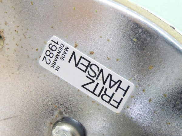 フリッツハンセン Fritz Hansen セブンチェア 昇降機能&キャスターベース 80'sビンテージ ペールブルー系カラー リペイント アルネ・ヤコブセン デンマーク 北欧家具 A ●