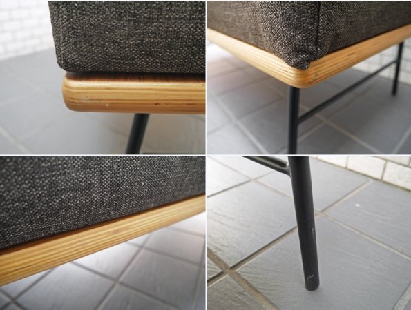 ウニコ unico ファニート FUNEAT ベンチ バックレスト オーク材 鉄脚 カバーリング W125cm
カフェスタイル ■