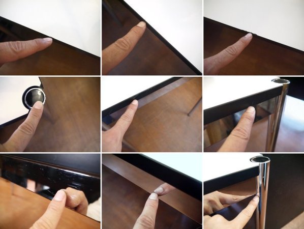 ユーエスエムハラーシステム USM Haller テーブル W1500×D750 白ラミネート天板 定価¥116,710- デスク オフィス家具 MoMA 店舗什器 スイス製 ◇