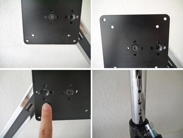 ユーエスエムハラーシステム USM Haller ハラーテーブル アドバンスデスク 白ラミネート天板 スクリーンアーム×2 リンクチェーン×2 美品 MoMA スイス製 定価総額¥376,300-◇