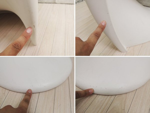 ヴィトラ vitra パントンチェア Panton Chair ホワイト ヴェルナー・パントン Panton スタッキングチェア ミッドセンチュリー スペースエイジ A ●