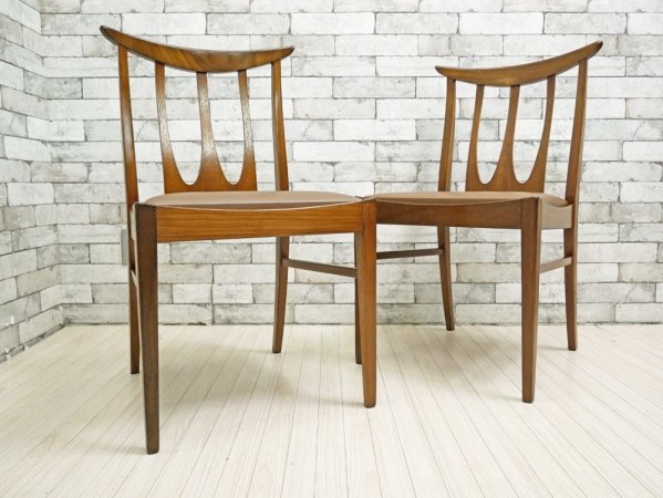 エベネゼル・グーム Ebenezer Gomme ジープラン G-PLAN ブラジリア Brasilia ダブルバックチェア UKビンテージ 英国家具 B ●