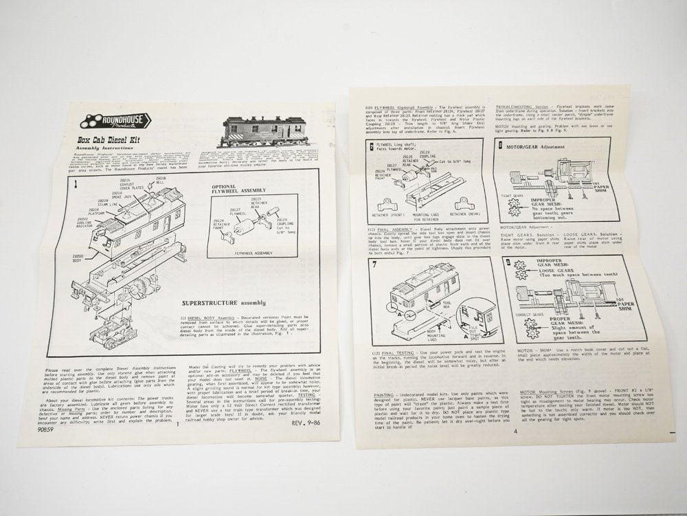 ラウンドハウス ROUNDHOUSE BOX CAB DIESEL KIT 組立品 鉄道模型 ●