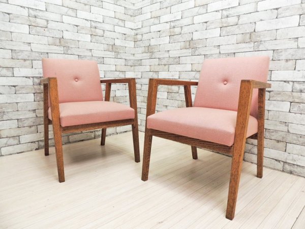コンプレックス COMPLEX タンカー アームチェア TANKER ARMCHAIR オーク材 ピンク 定価\81,400- A ●