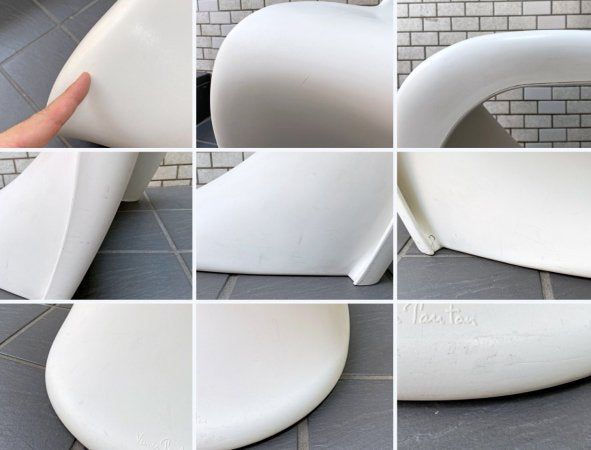 ヴィトラ vitra パントンチェア Panton Chair ホワイト ヴェルナー・パントン Panton スタッキングチェア スペースエイジ ミッドセンチュリー ■